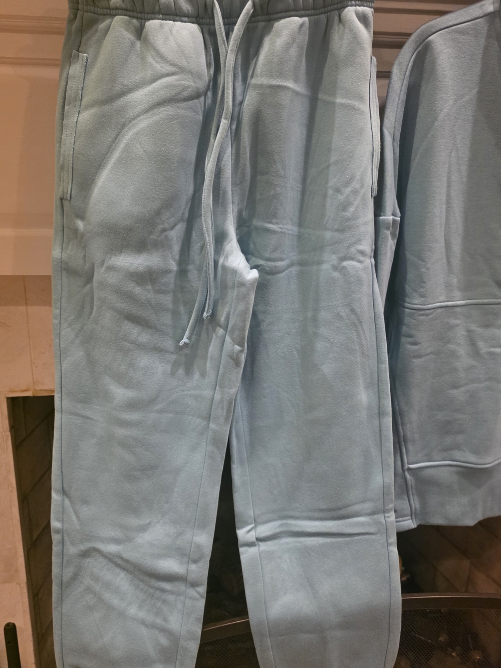 Zenana Outfitters Light Blue Hoodie & Jogger  Set - Picture 3 of 4
